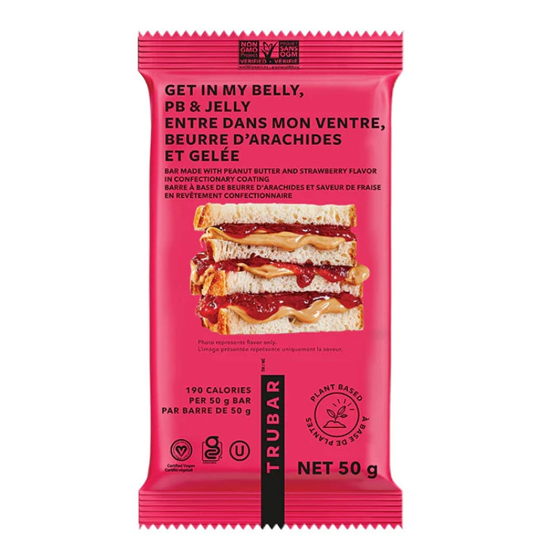 Trubar - Barre beurre d'arachides et gelée - 50 g