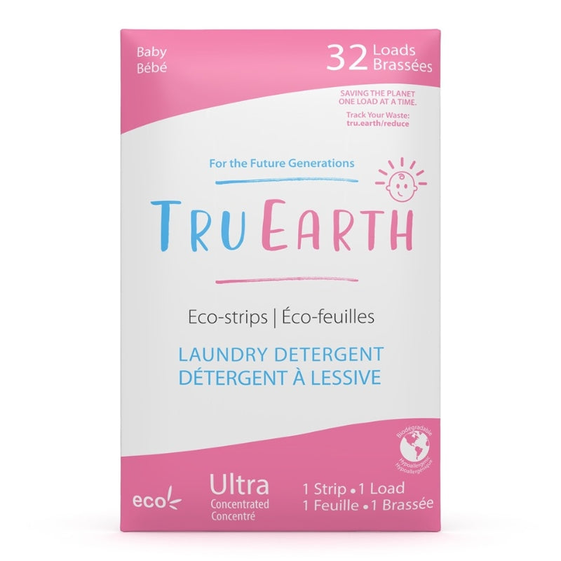 Tru earth truearth true earth Éco-feuilles Détergent à lessive - Bébé Eco-strips Laundry Detergent Baby