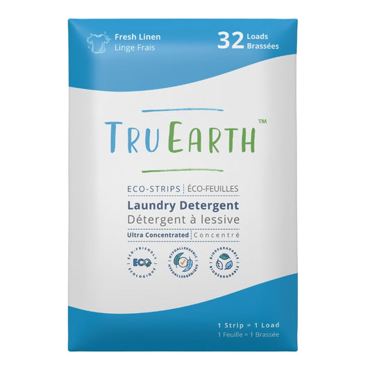Tru earth truearth true earth Éco-feuille Détergent à lessive - Linge frais Eco-strips Laundry Detergent Fresh linen