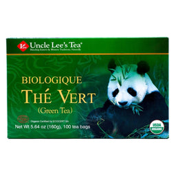 Uncle Lee's Tea - Thé vert biologique - 100 sacs