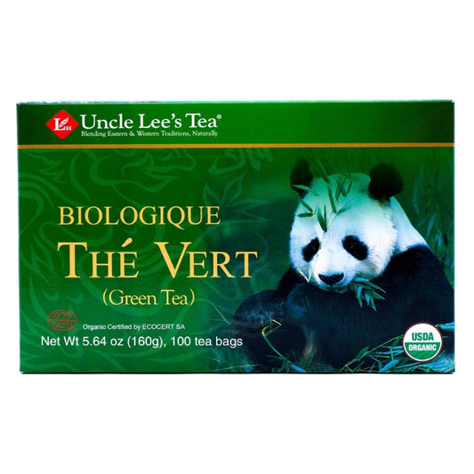 Uncle Lee's Tea - Thé vert biologique - 100 sacs