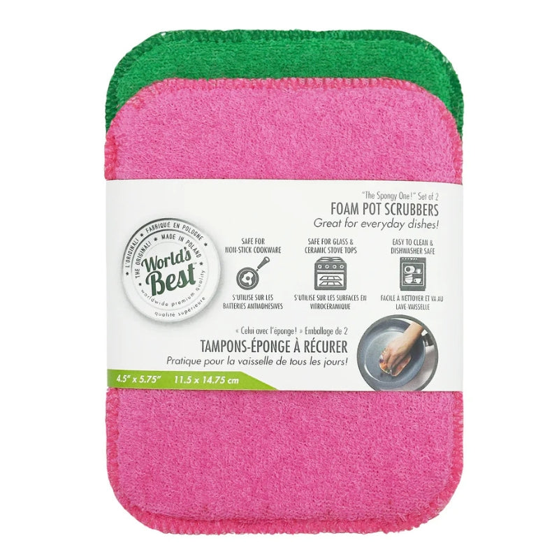 Universal stone - Tampon-éponge à récurer - 2un