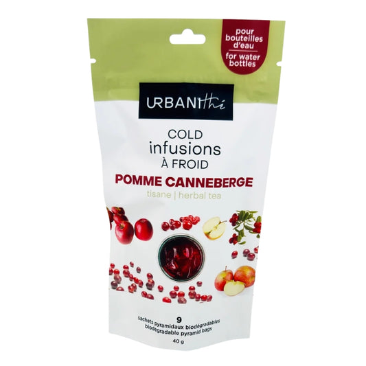 URBANIthé - Tisane - Pomme canneberge - 9 sacs