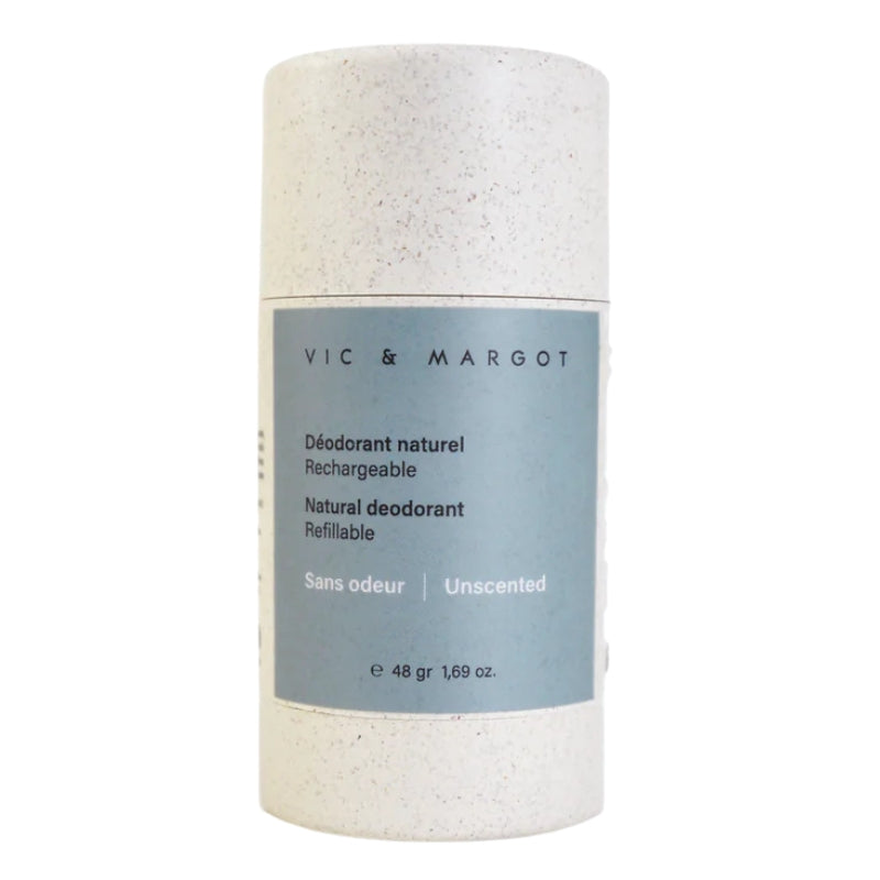 Vic & Margot - Déodorant naturel rechargeable - Sans odeur - 48 g
