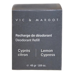 Vic & Margot - Recharge de déodorant - Cyprès citron - 48 g