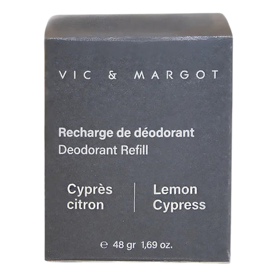 Vic & Margot - Recharge de déodorant - Cyprès citron - 48 g