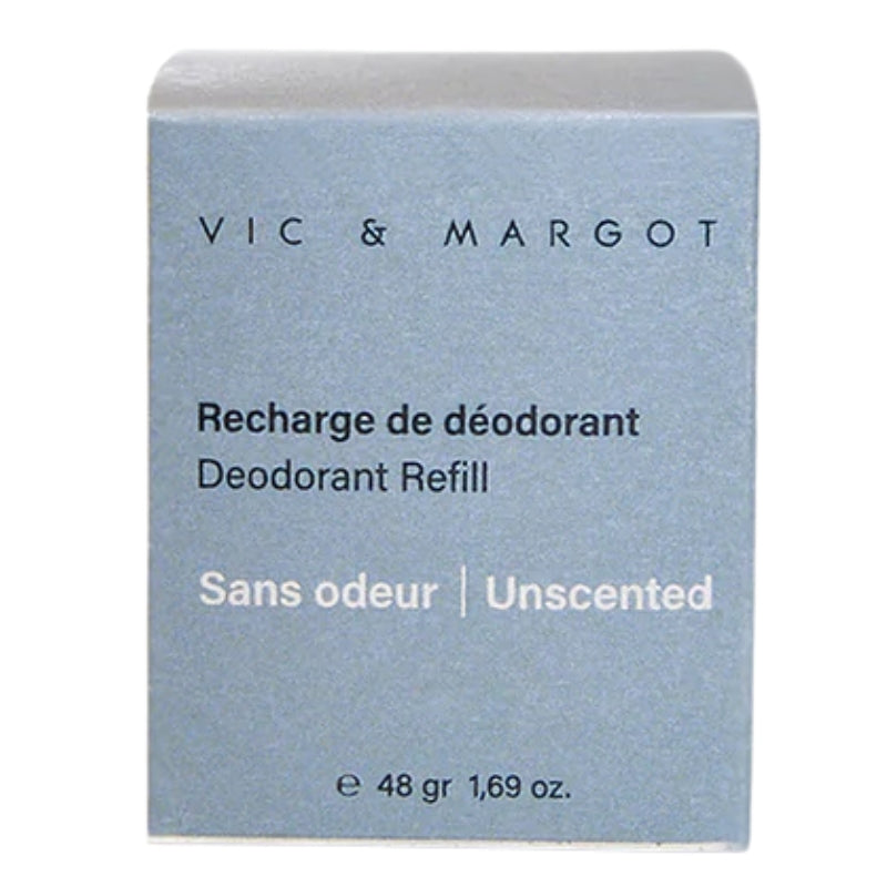 Vic & Margot - Recharge de déodorant - Sans odeur - 48 g