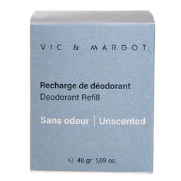 Vic & Margot - Recharge de déodorant - Sans odeur - 48 g