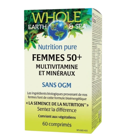 Whole Earth & Sea Femmes 50+ Multivitamine et Minéraux 60 comprimés