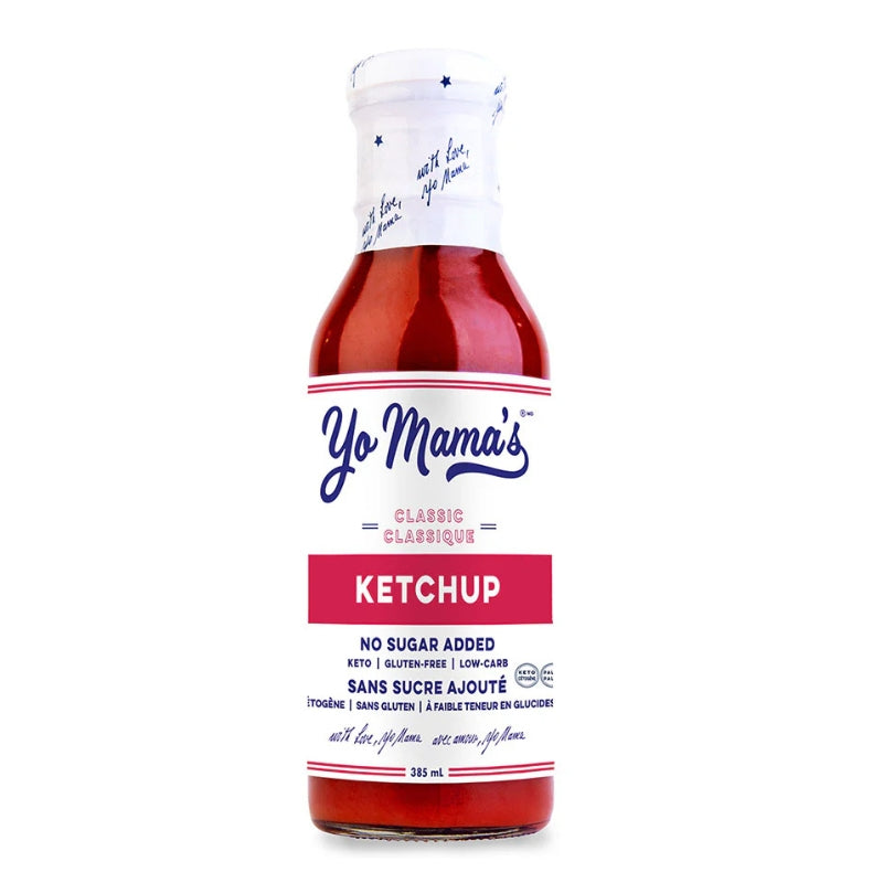 Yo Mama's - Ketchup - Classique sans sucre ajouté - 385 ml