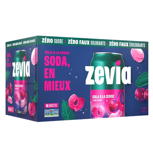 Zevia Boisson Gazeuse 100% Naturelle - Cola à la cerise