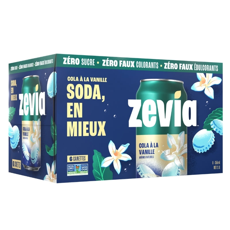 Zevia Boisson Gazeuse 100% Naturelle - Cola à la vanille