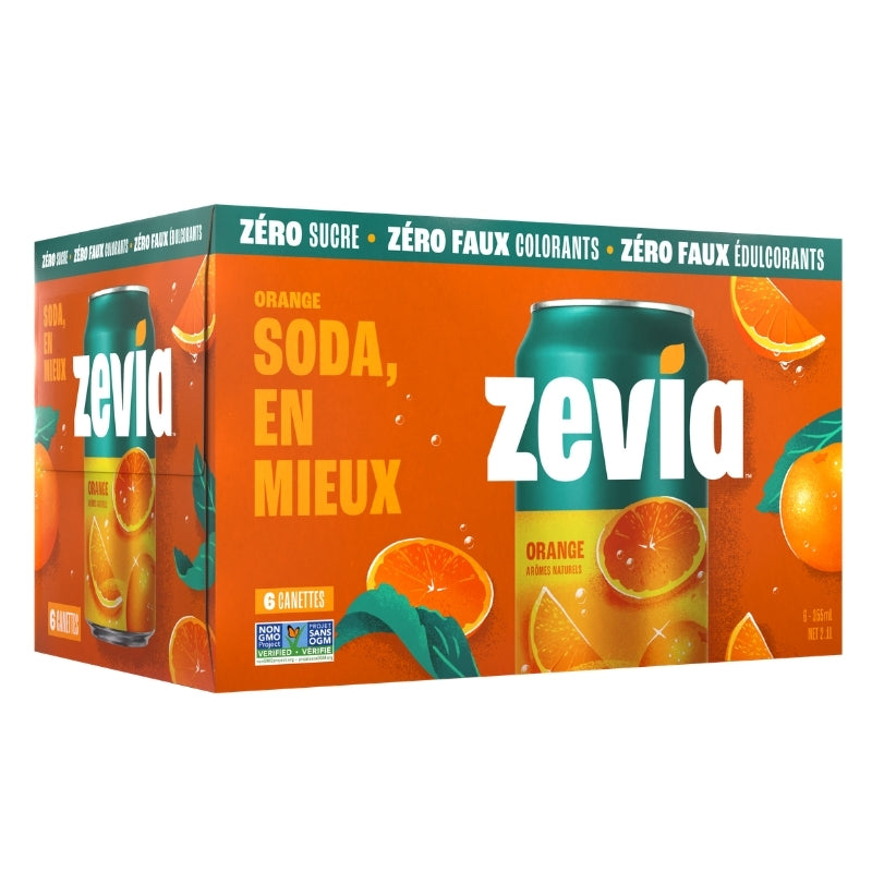 Zevia Boisson Gazeuse 100% Naturelle - Orange