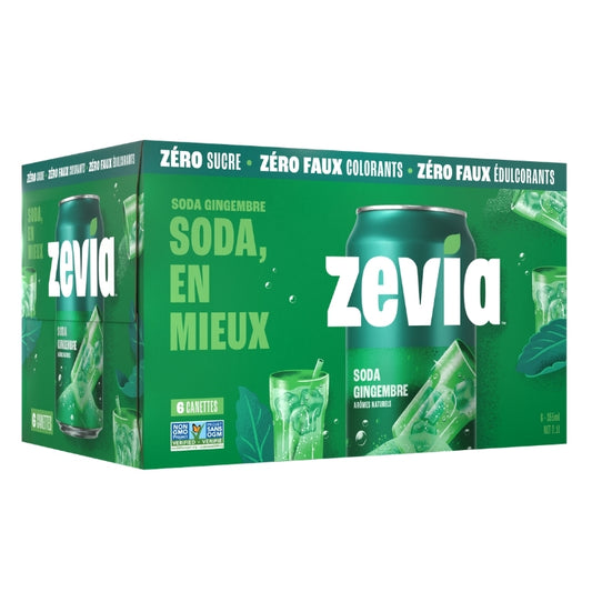Zevia Boisson Gazeuse 100% Naturelle - Soda gingembre