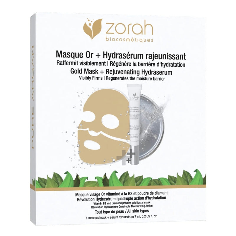 Zorah - Masque or + hydrasérum rajeunissant - 1 unité