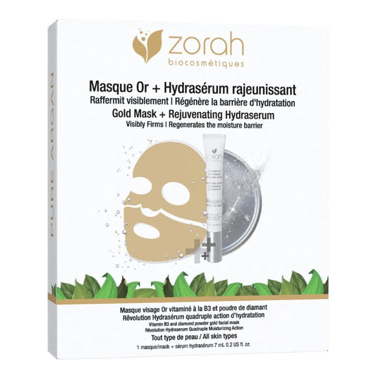 Zorah - Masque or + hydrasérum rajeunissant - 1 unité