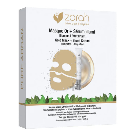 Zorah - Masque or + sérum illumi - 1 unité