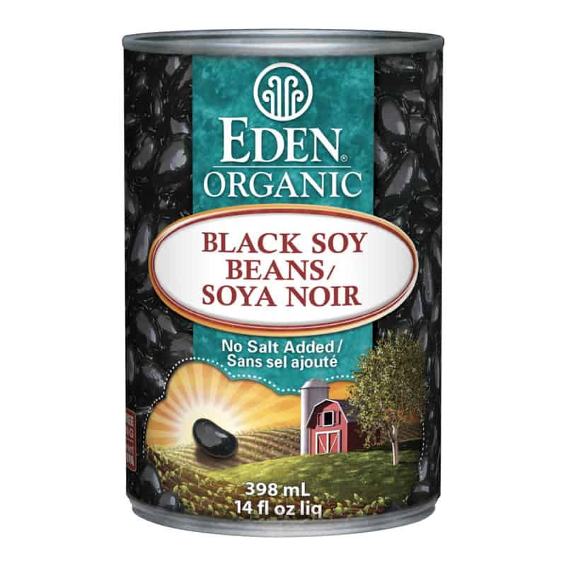 Organic black soy beans no salt added