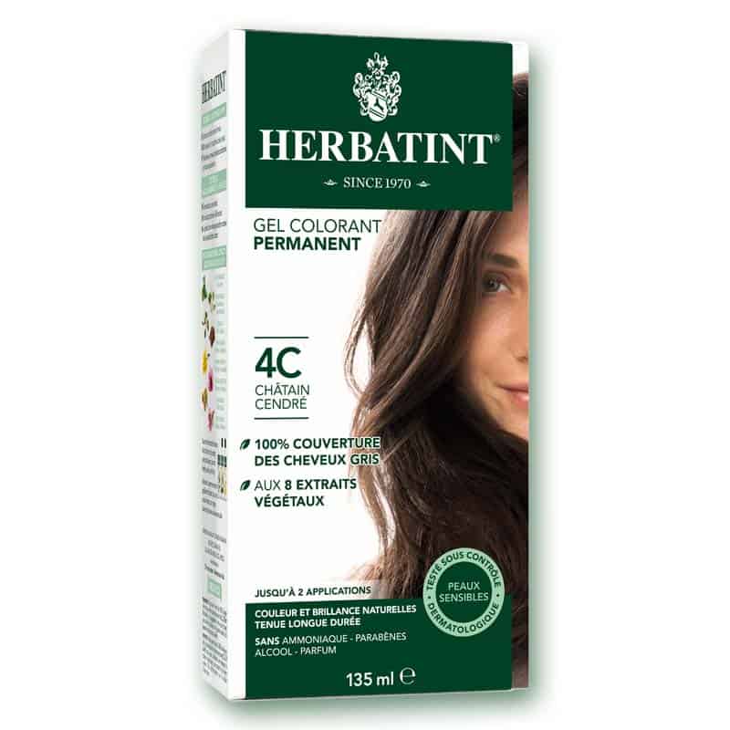 Permanent Haircolour gel - 4C - Ash chestnut