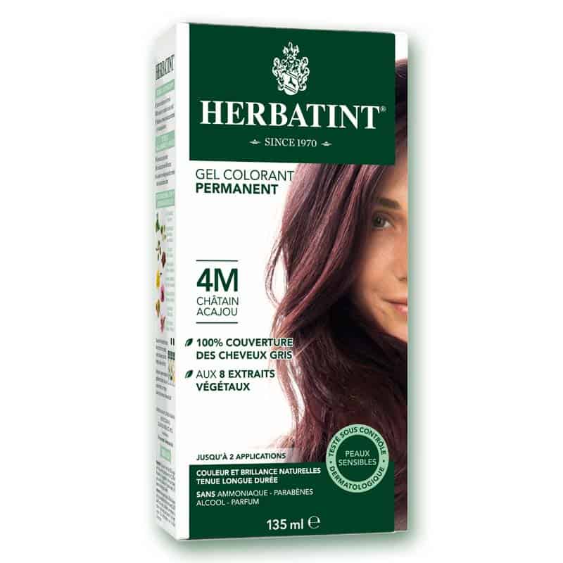 Permanent Haircolour gel - 4M - Mahogany chestnut