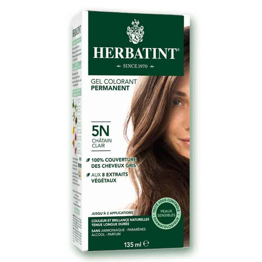 Gel Colorant Permanent - 5N||Permanent Haircolour gel - 5N - Light chestnut