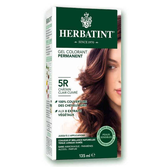 Permanent Haircolour gel - 5R - Light Copper chestnut