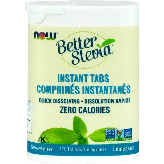 now betterstevia comprimés instantanés dissolution rapide zéro calorie sans ogm 175 comprimés édulcorant