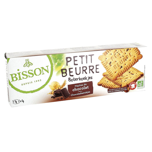Bisson Biscuits Petit Beurre Pépites De Chocolat Biologique 