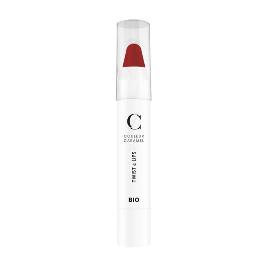 Couleur Caramel Twist & Lips Bio N°407 Rouge Glossy