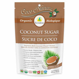 Ecoideas sucre de coco biologique selve de cocotier riche en substances nutritives vegan sans ogm 454g
