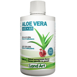 Land Art aloe vera jus source d'antioxydants biologique saveur grenade 500 ml