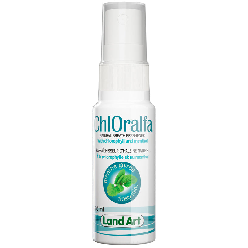 Land Art chloralfa rafraichisseur d'haleine à la chlorophylle et au menthol saveur menthe givrée 20 ml