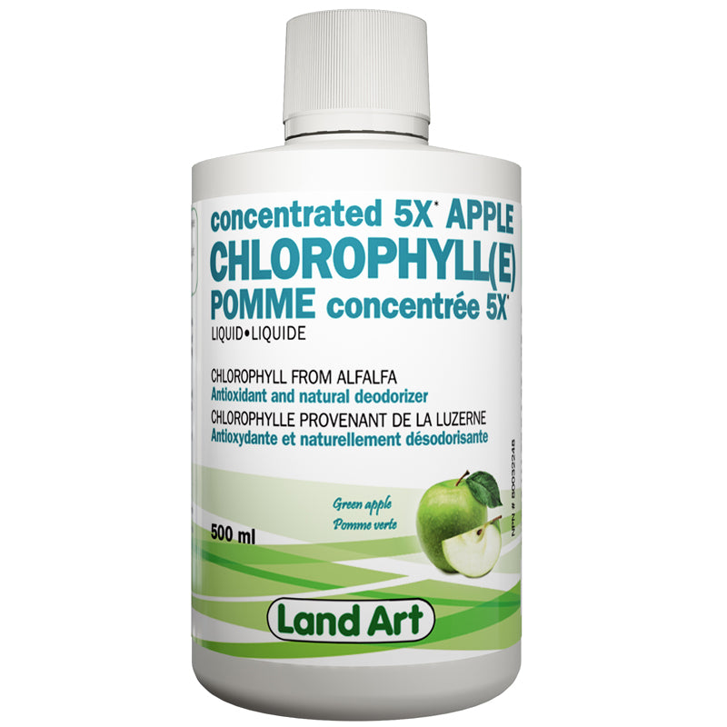 Land Art chlorophylle concentrée 5x saveur pomme liquide 500 ml