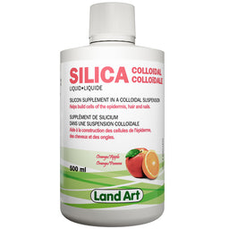 Land Art silica colloïdal liquide aide à la construction des cellules de l'épiderme cheveux ongles saveur orange pomme 500 ml 