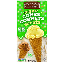 Let's do gluten free cônes cornets sucrés sans gluten