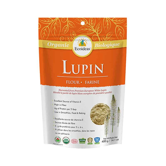 Ecoideas farine de lupin biologique vegan sans ogm 400g