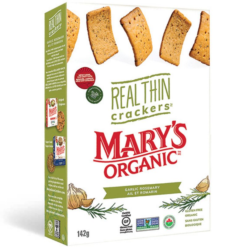 Real thin crackers - Garlic and rosemary
