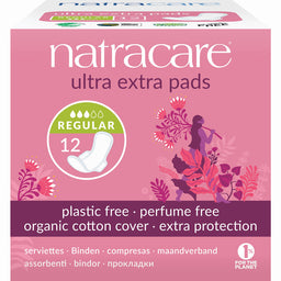 Natracare ultra extra pads serviettes hygiénique naturelles absorption régulier sans plastique biologique sans parfum  12