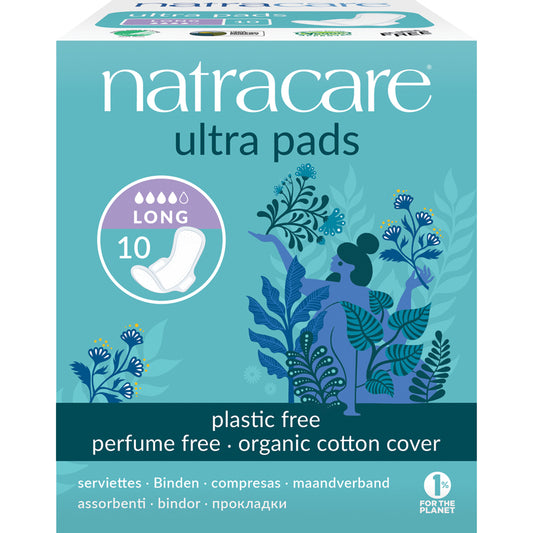 Natracare ultra pads long serviettes hygiénique naturelles sans plastique biologique sans parfum  10