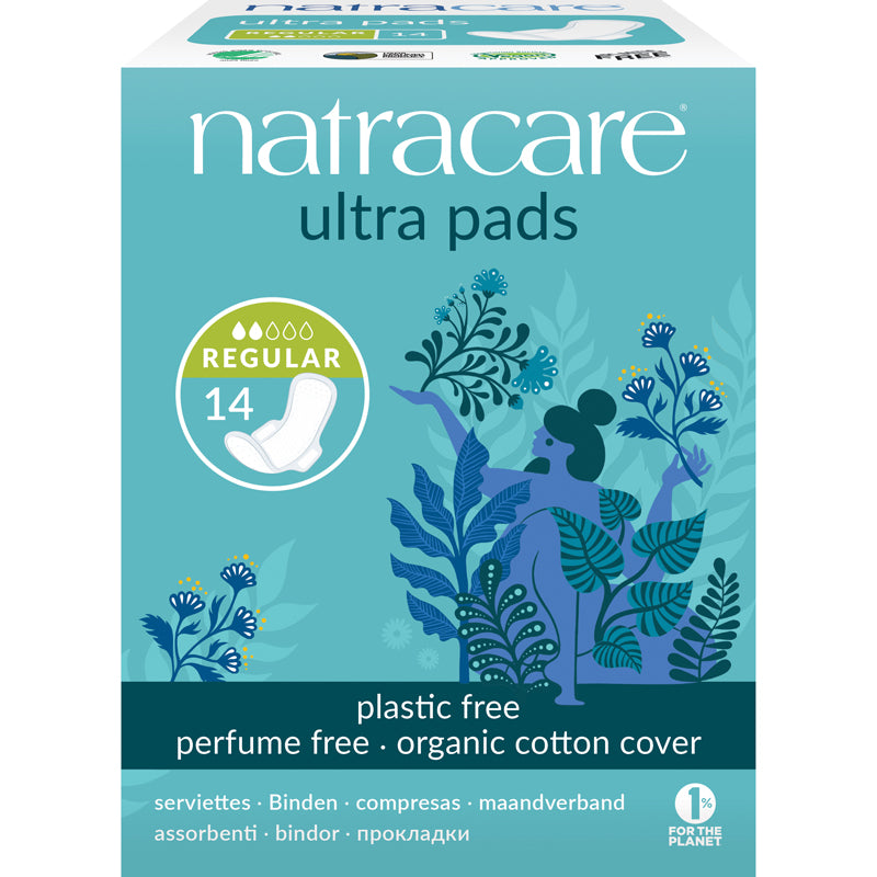 Natracare ultra pads absorption régulier serviettes hygiénique naturelles sans plastique biologique sans parfum  14