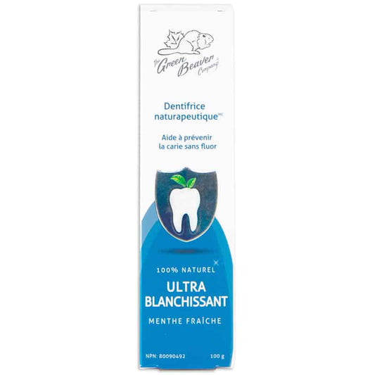Dentifrice Naturapeutique Ultra Blanchissant (Menthe Fraîche)||Naturapeutic toothpaste - Extra whitening - Fresh mint