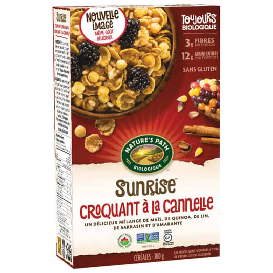 Céréales Croquant à la Cannelle bio Sunrise||Sunrise Crunchy Cinnamon  Organic Cereals