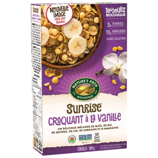 Céréales Croquant à la vanille Sunrise||Sunrise Crunchy Vanilla  Organic Cereals