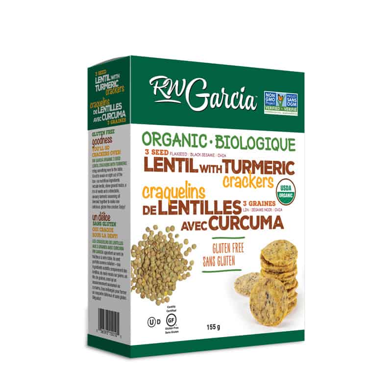 Lentil with turmeric crackers Organic