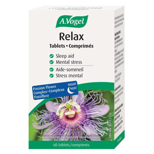 A. Vogel Relax Comprimés Aide-Sommeil - Stress Mental Biologique Homéopathique Sans gluten
