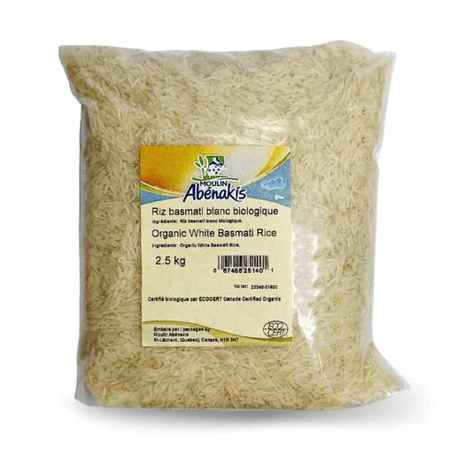 Organic white Basmati rice