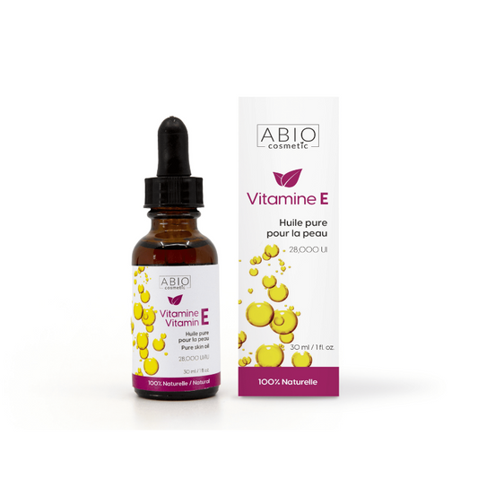 Abio cosmetic vitamine E huile pure pour la peau naturelle 28 000 UI  30 ml