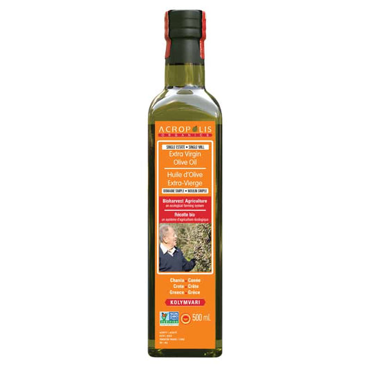 Acropolis organics huile d'olive extra vierge récolte biologique