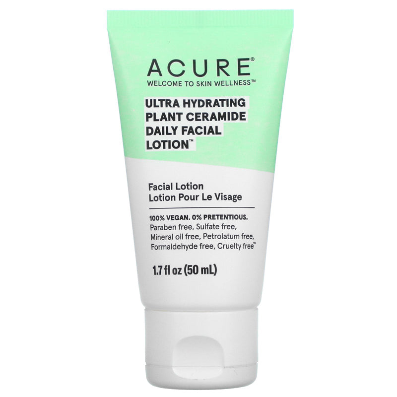 acure ultra hydrating plant ceramide daily facial lotion vegan 50 ml