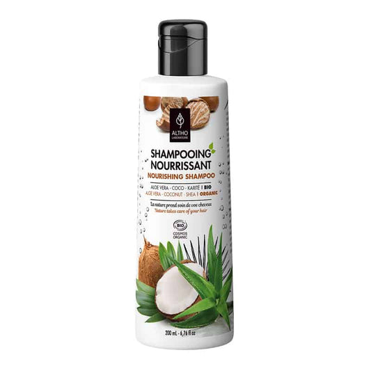 Shampooing Nourrissant Aloe Vera Coco Karité bio||Nourishing Shampoo Organic Aloe Vera Coconut Shea Butter